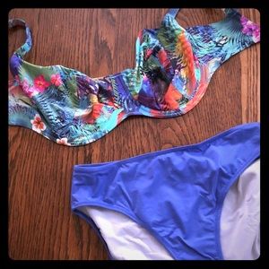 Fantasies two piece swim suit